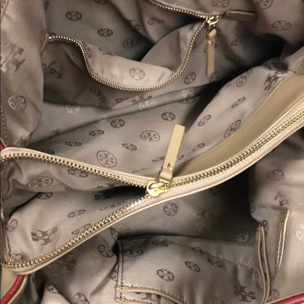 Tori Burch tan double strap handbag - Picture 5 of 7